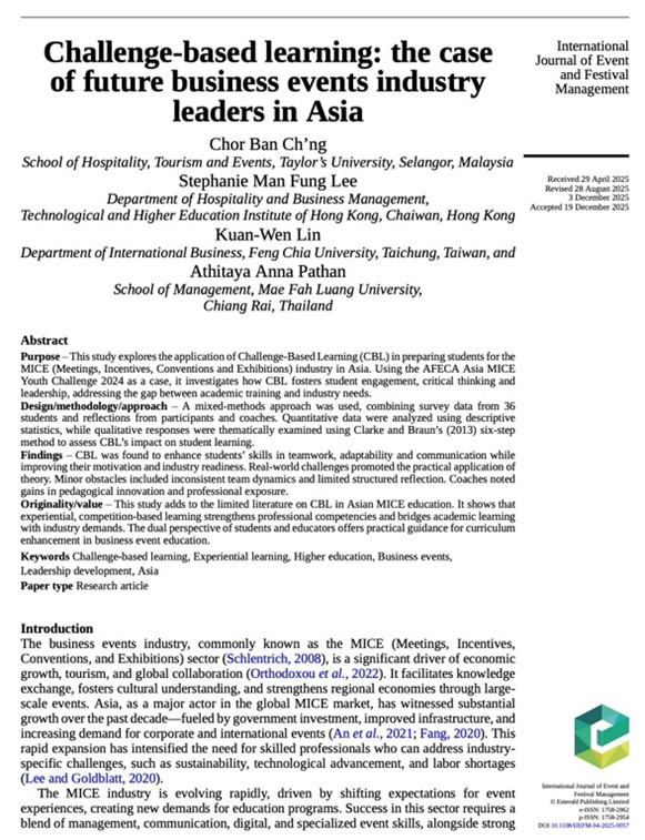 International Journal of Event and Festival Management